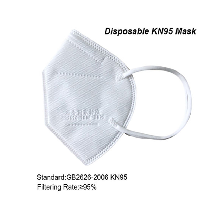 Buy Wholesale China Disposable 5ply Kn95 Face Mask Shield Facemask