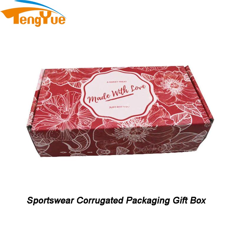 Custom Printed Sportswear Packaging Cardboard Corrugated Box