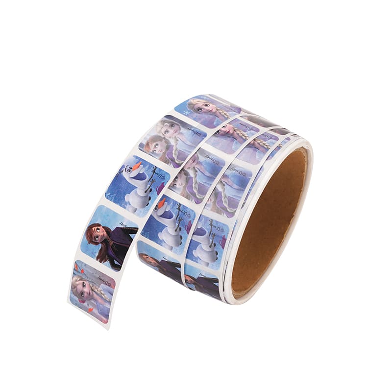 Customize Wholesale Printed FrozenAnime Character Roll Paper Stickers